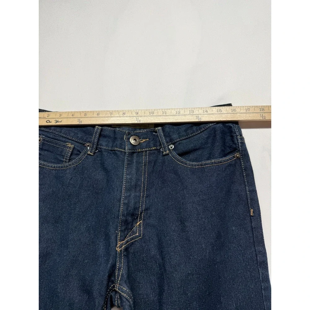 Vintage Genes 1891 Jeans Mens 32x31.5 Blue Dark Wash Denim Slim Fit Straight Leg